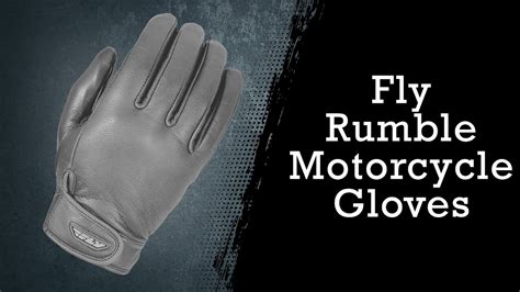 Glove Care and Maintenance Fly Rumble Motorcycle Gloves